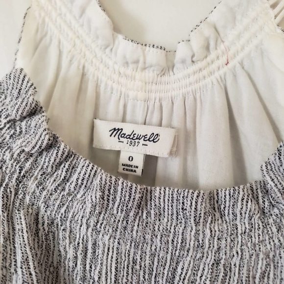 Madewell Halter Dress Linen Cotton With Pockets Silver Size 0 - Picture 8 of 9